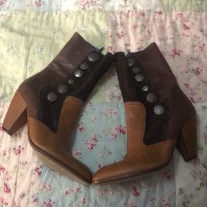 Leather Mid-Calf Boots